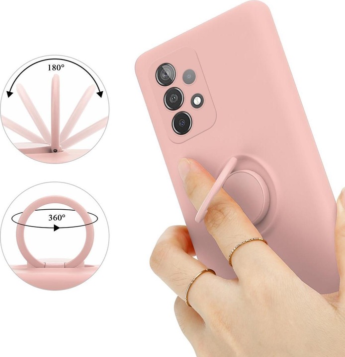 Actual product image Cadorabo TPU Liquid Ring Silicone Case Cover (Samsung Galaxy A52, Samsung Galaxy A52 5G, Samsung Galaxy A52s 5G)