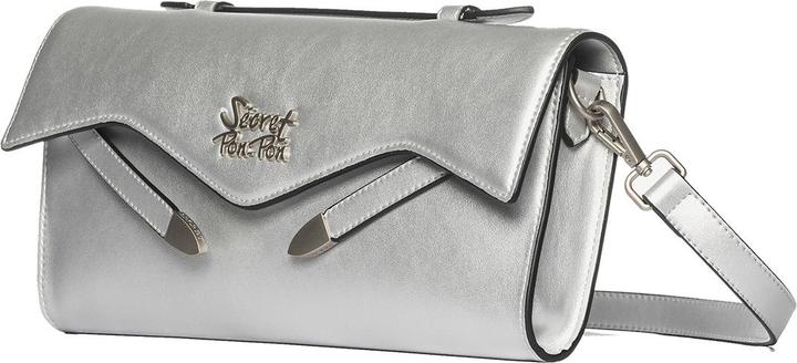 Actual product image Secret Pon Pon Damen Handtasche - Modell Eolara Lux - 100% Polyurethan - 30.5 X 15.0 X 4.0 Cm