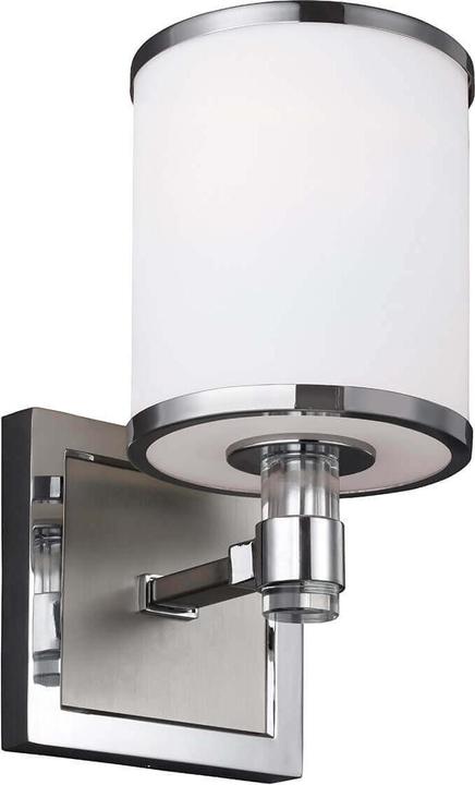 Actual product image Elstead Lighting Prospect Park wall light E27 satin nickel, chrome (E27)