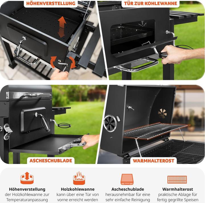 Image du produit tectake Gril à charbon de bois (55 cm)