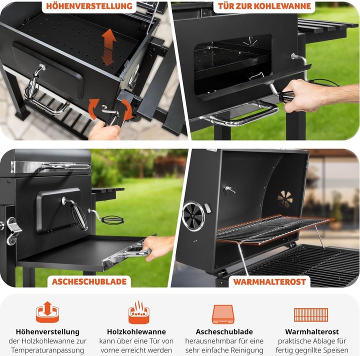 Produktbild tectake Holzkohlegrill (55 cm)