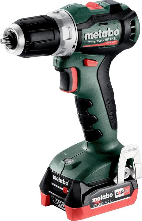Image du produit Metabo PowerMaxx BS 12 BL (2x 4, 2x 4,0Ah (Perceuse-visseuse)