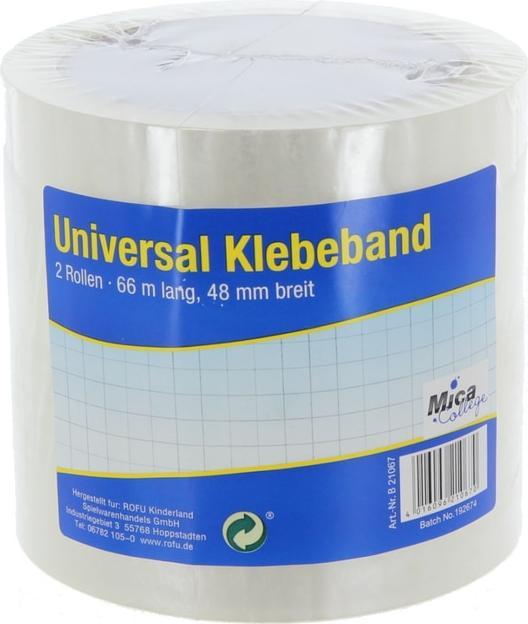 Produktbild MICA College Paketklebeband 2er-Pack transparent (48 mm)