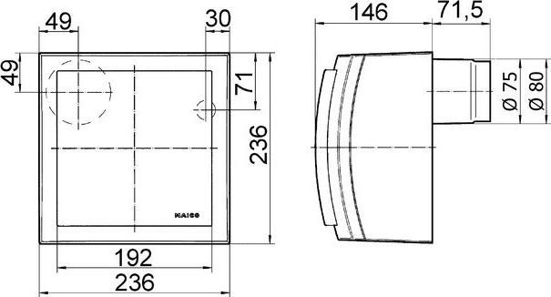 Actual product image Maico MAI ER-APB 60 Surface-mounted fan, fire protection