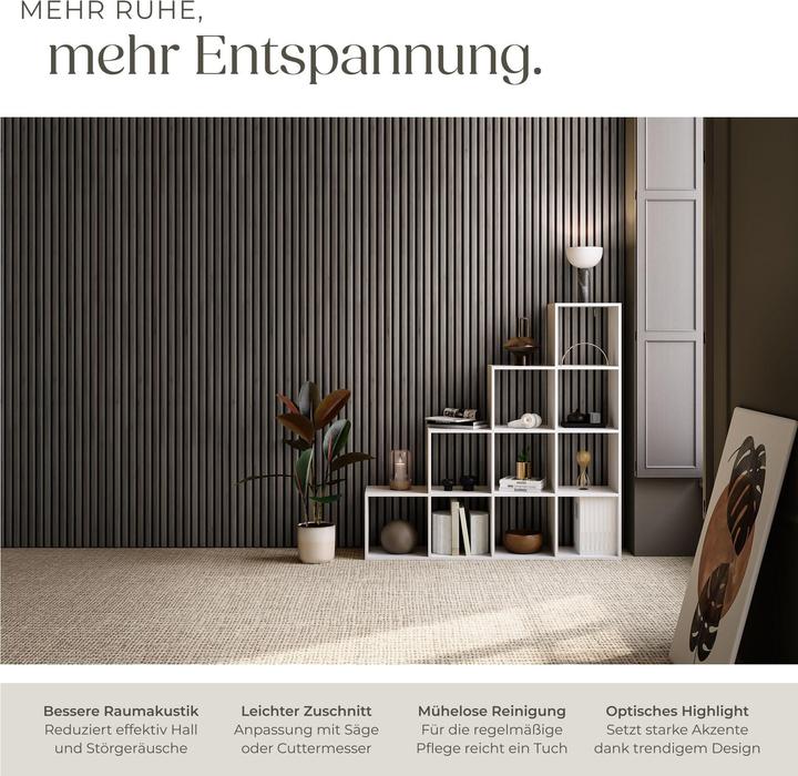 Actual product image tectake Set of 2 acoustic panels Sonic Wall wood look (2 pcs.)