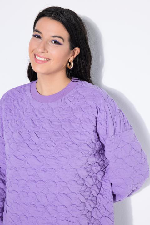 Actual product image Studio Untold Heart Quilted Long Sleeve Sweatshirt Dress (46, 48)