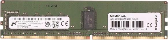 Produktbild 2-Power 32GB DDR3 1333MHz ECC RDIMM 4Rx4 (1 x 32GB, 1333 MHz, DDR3-RAM, SO-DIMM)