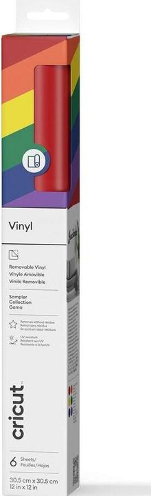 Image du produit Cricut Vinylfolie Musterpack Regenbogen 30.5 x 30.5 cm (6x)