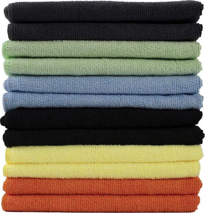 Produktbild Casativo 10er Set Mikrofaser-PutztÃ¼cher, mehrfarbig, 40 x 40 cm (10 Stk.)