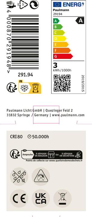 Productafbeelding Paulmann Reflector Eco-Line (GU10, 2.50 W, 450 lm, 1 x, A)