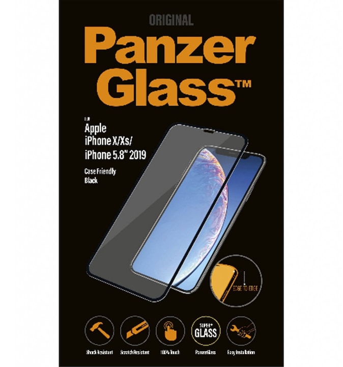 Actual product image PanzerGlass edge to edge (1 Piece, Apple iPhone 11 Pro, Apple iPhone XS, Apple iPhone X)