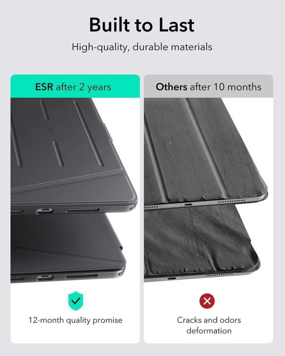 Image du produit ESR - Flip Hybrid (with Pencil Holder) - iPad Pro 11 (2024) / iPad Pro 11 (2025) - Black (Apple iPad Pro 11 2024, Apple iPad Pro 11 2025)