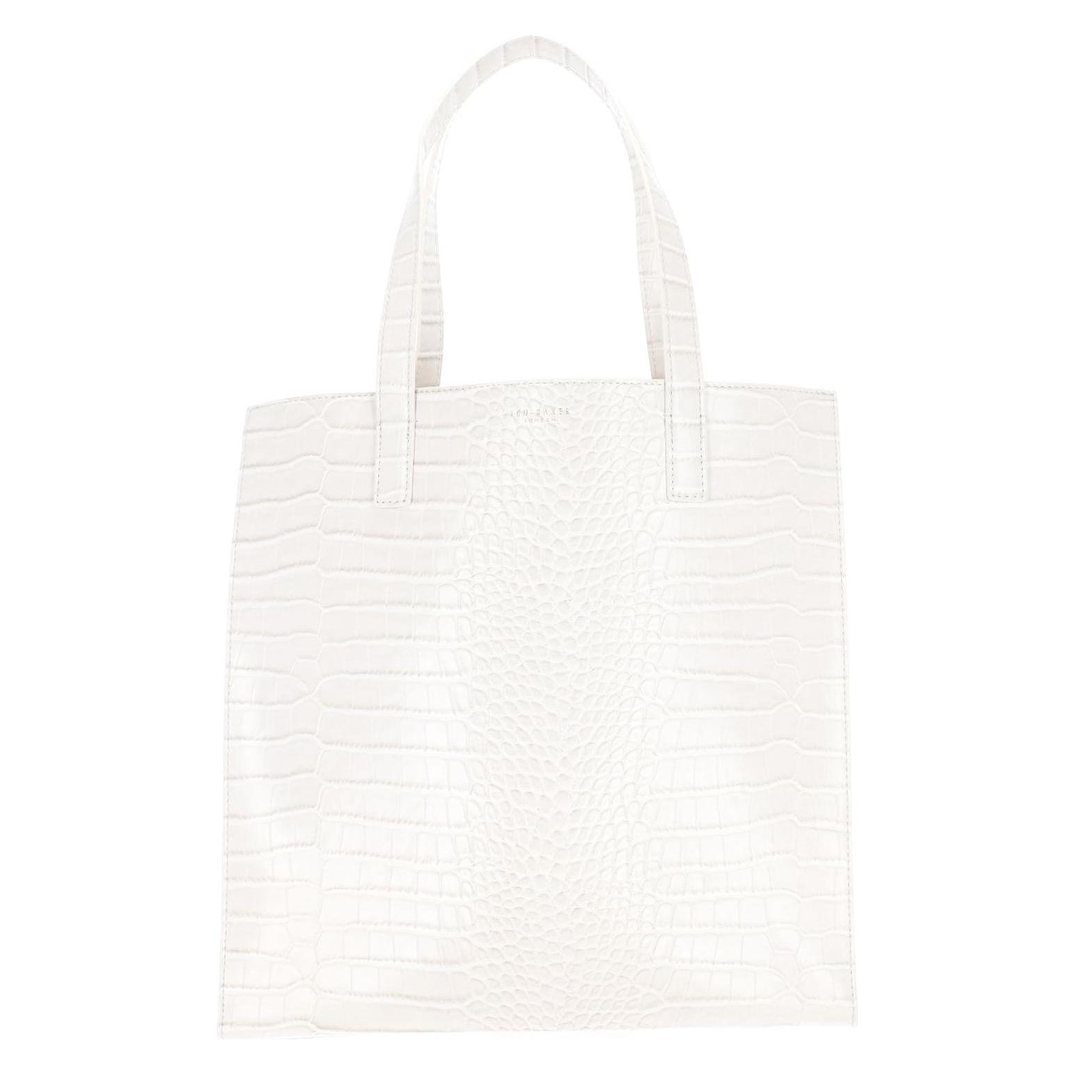 Ted Baker, Damen, Handtasche, Wenella Croc Effect Large Icon Bag, Beige