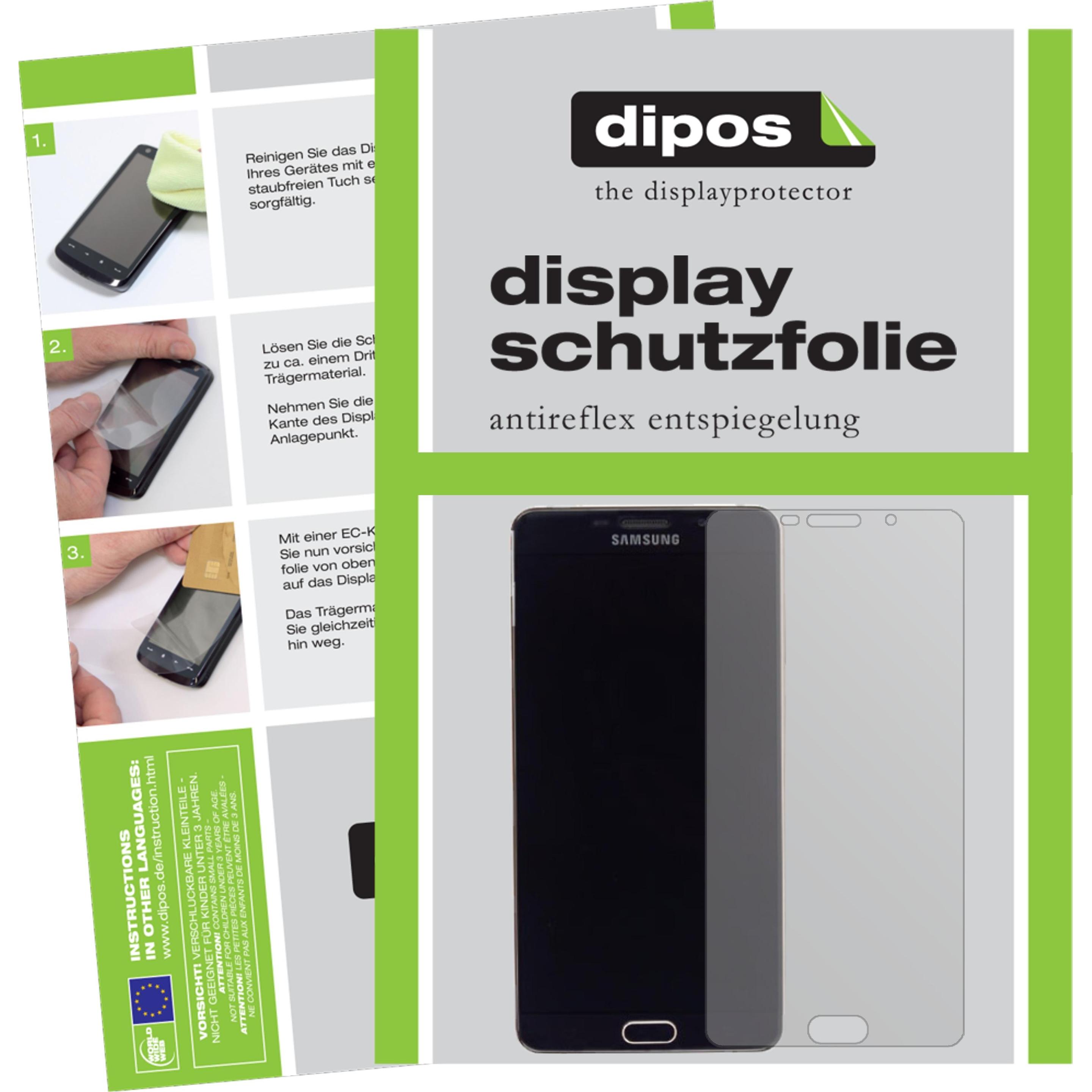 Dipos Displayschutzfolie Antireflex (2 Stück, Samsung Galaxy A9 Pro), Smartphone Schutzfolie, Transparent