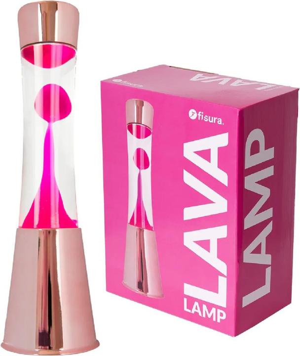 Actual product image Fisura Tower lava lamp rose & pink (E14)