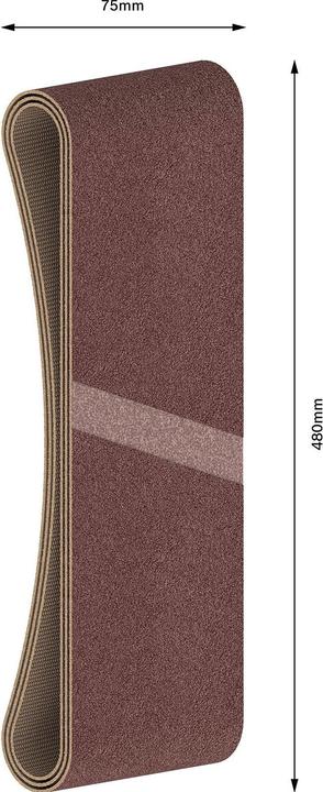 Produktbild Bosch Professional Zubehör PRO X440 Schleifband, 75 x 480 mm, G150 (150)