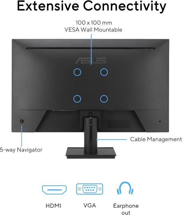 Actual product image ASUS VA279HG (1920 x 1080 pixels, 27")
