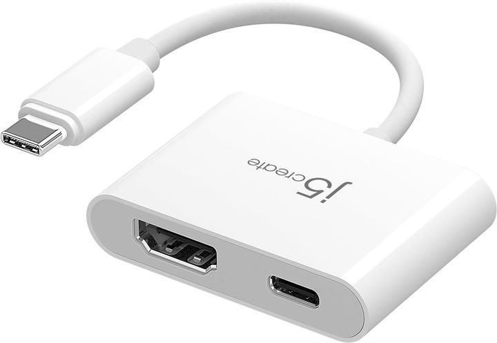 Produktbild j5Create JCA152-N, 0,82 m, USB Typ-C, HDMI + USB Type-C, Männlich, Weiblich, Gerade (HDMI, USB Typ-C, 8.20 cm)