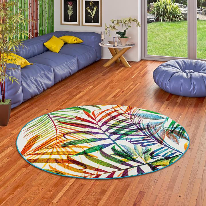 Produktbild Pergamon Designer Teppich Faro Tropical Zweige (160 x 160 cm)