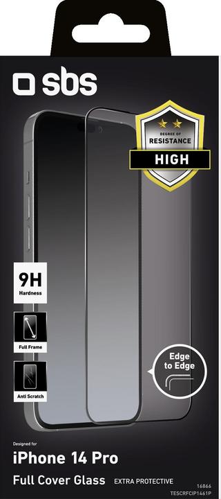 Produktbild SBS Full Cover Glass (1 Stück, Apple iPhone 14 Pro)