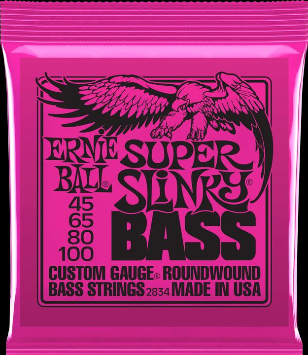 Actual product image Ernie Ball Super Slinky (4 x, Electric bass, 0.10")