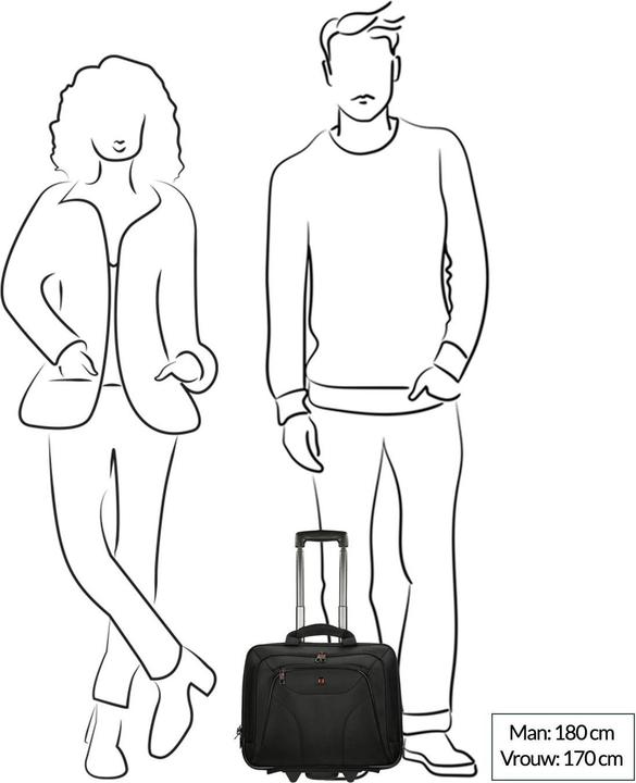 Image du produit Enrico Benetti Trolley pour ordinateur portable Cornell (sans compartiment secondaire)