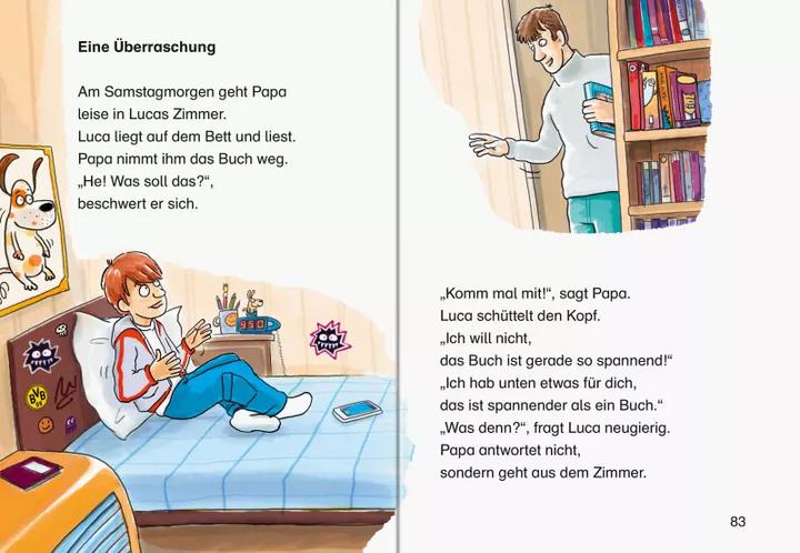 Actual product image Ravensburger Das grosse Leserabe Leselernbuch: Adventure stories - Leserabe from grade 1 - first reading book (German, Ingrid Uebe, Martin Lenz, Manfred May, Martin Klein, Jörg Hartmann)