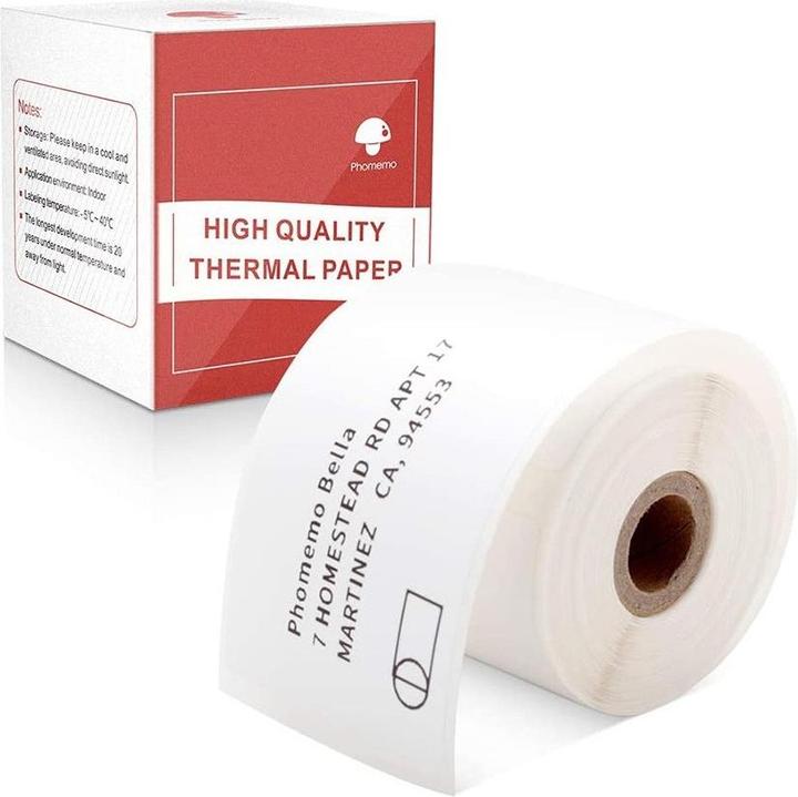 Phomemo 130 pezzi di etichette termiche quadrate 40x60 mm per M110 / M200