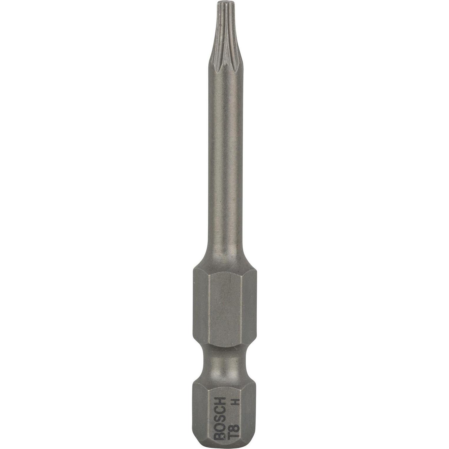 Bosch Professional Zubehör, Bits, Schrauberbit Extra-Hart T8, 49 mm, 1er-Pack (T 8)