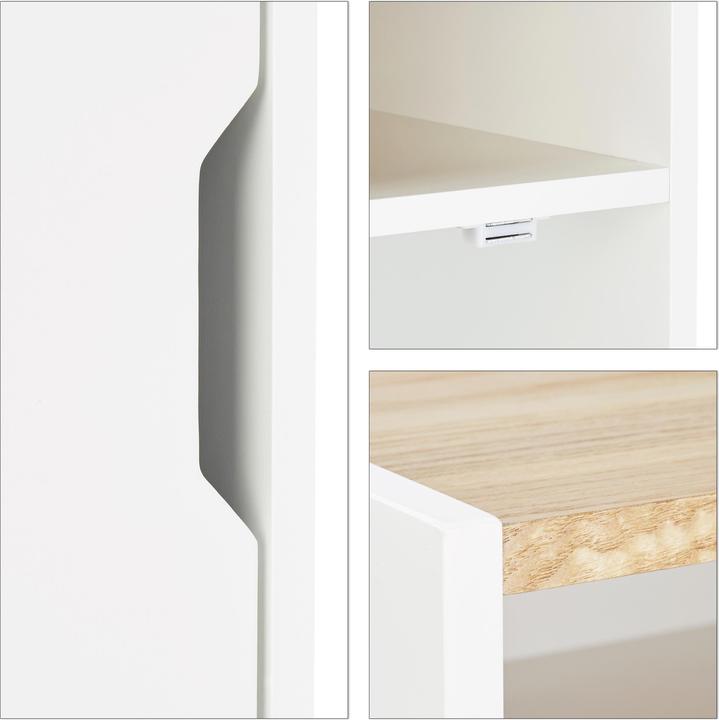 Actual product image Relaxdays bedside table (43 x 40 x 74 cm)