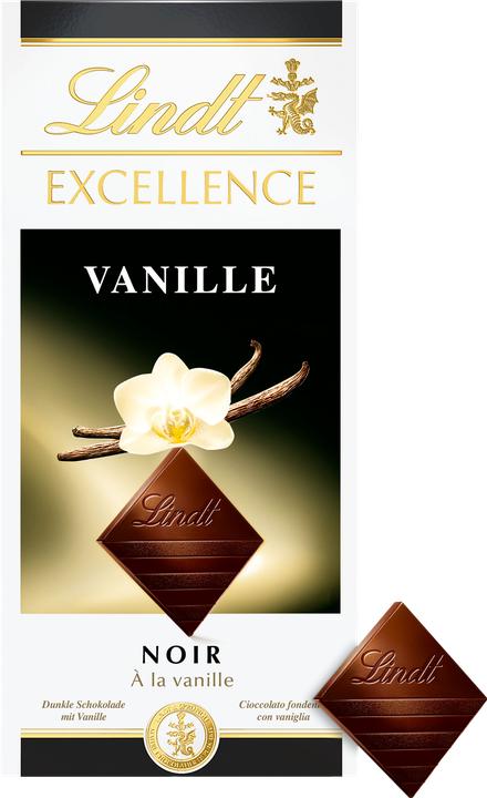 Actual product image Lindt Excellence dark vanilla chocolate bar (100 g)