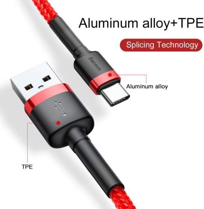 Productafbeelding Baseus USB C - USB A (2 m, USB 2.0)