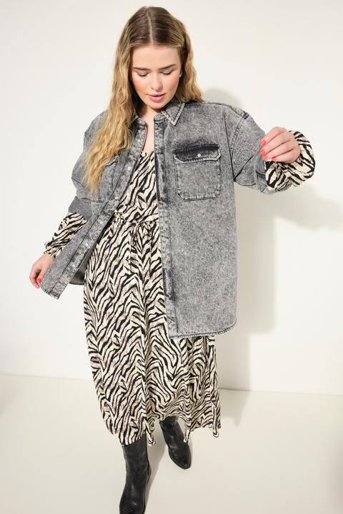 Immagine prodotto Studio Untold Camicia di jeans dal taglio oversize con look vintage e maniche lunghe (58)