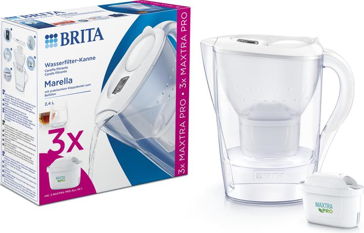 Brita Marella Memo Maxtra Pro -vedensuodatuskannu, 2,4 L + 3kk suodattimet (2.40 l)
