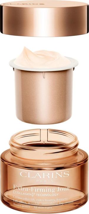 Clarins Extra-Firming Jour (COLLAGEN)³ TECHNOLOGY Crème Toutes Peaux Refill (50 ml, Tagescreme)