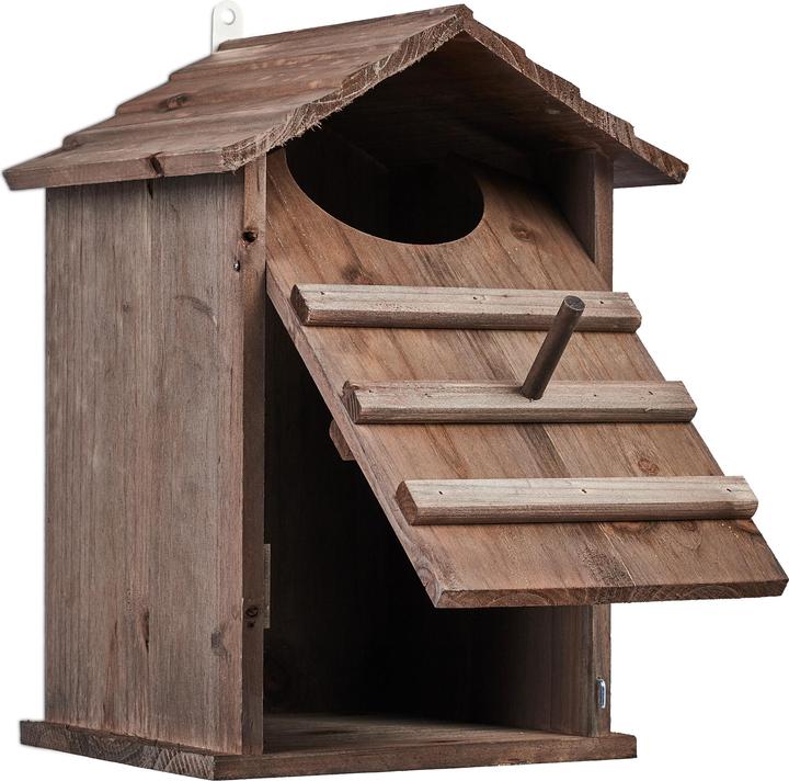 Actual product image Relaxdays Owl nesting box