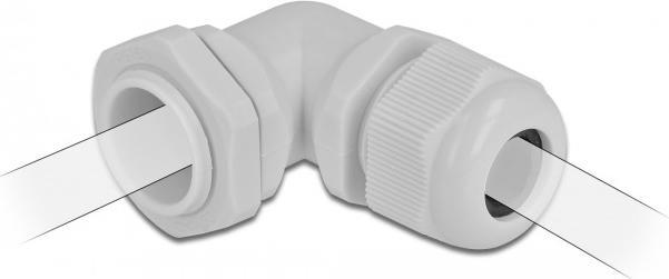 Actual product image Delock Cable gland 90° angled PG21 gray