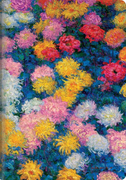 Actual product image Paperblanks Notizheft A5 Monets Chrysanthemen (A5, Plain, Soft cover)