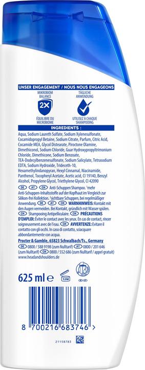 Produktbild Head & Shoulders Anti-Schuppen (625 ml, Flüssiges Shampoo)