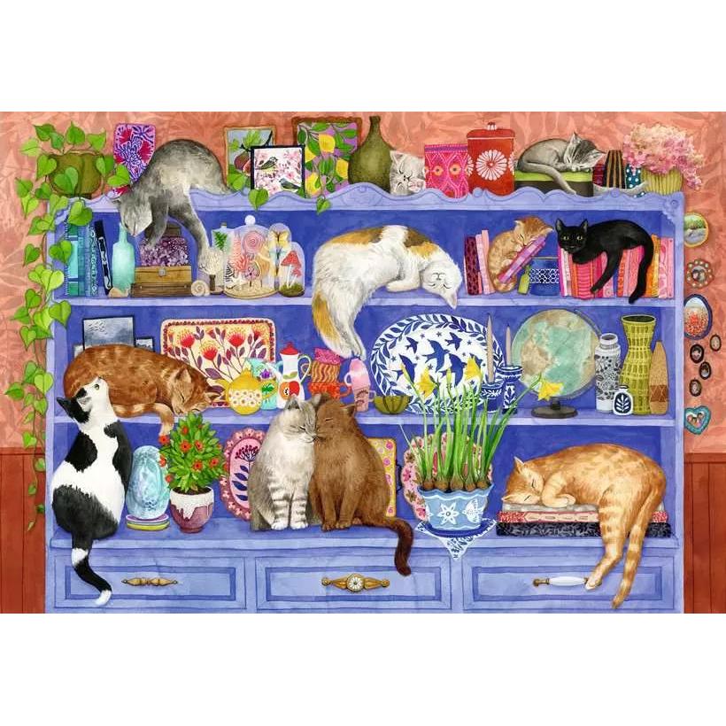 Thumbnail - Ravensburger Puzzle 12001367 - Katzen im Regal - Puzzle für ältere Menschen und Senioren, mit 200 (200 Teile)
