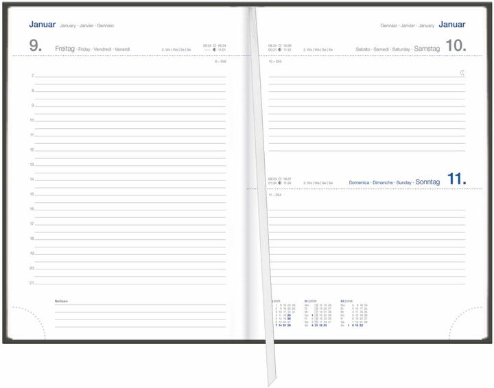 Actual product image Tages-Cheftimer A5, schwarz 2026 (A5)