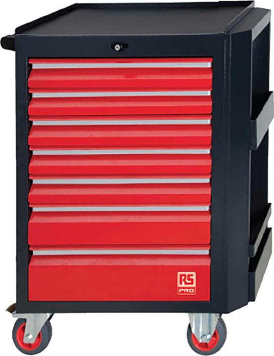 Produktbild RS PRO 7 Drawer Cabinet with 240pc tool content (71 cm, 97.50 cm)