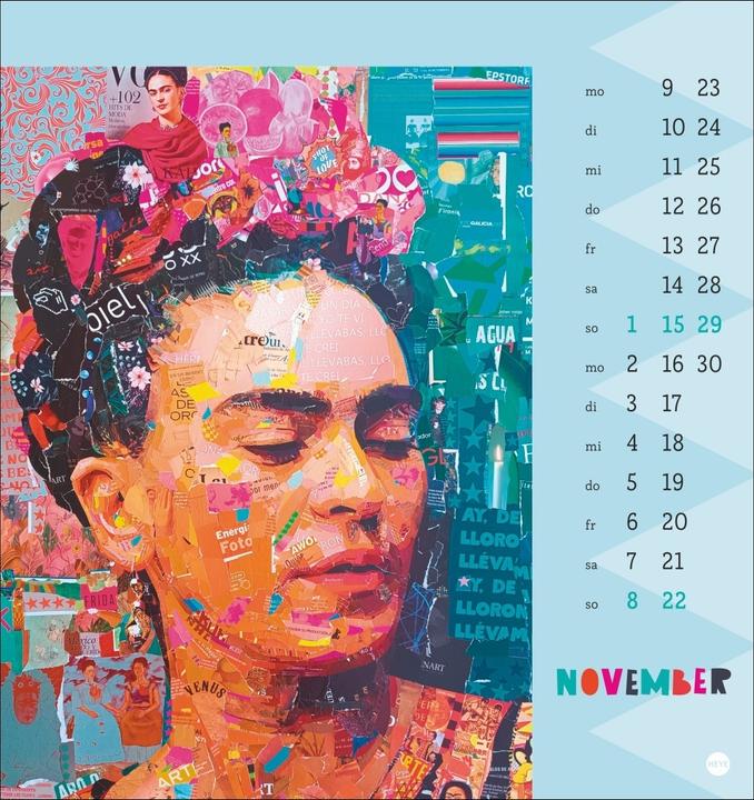 Calendrier de bureau Erik, Frida Kahlo 20x17cm (2026