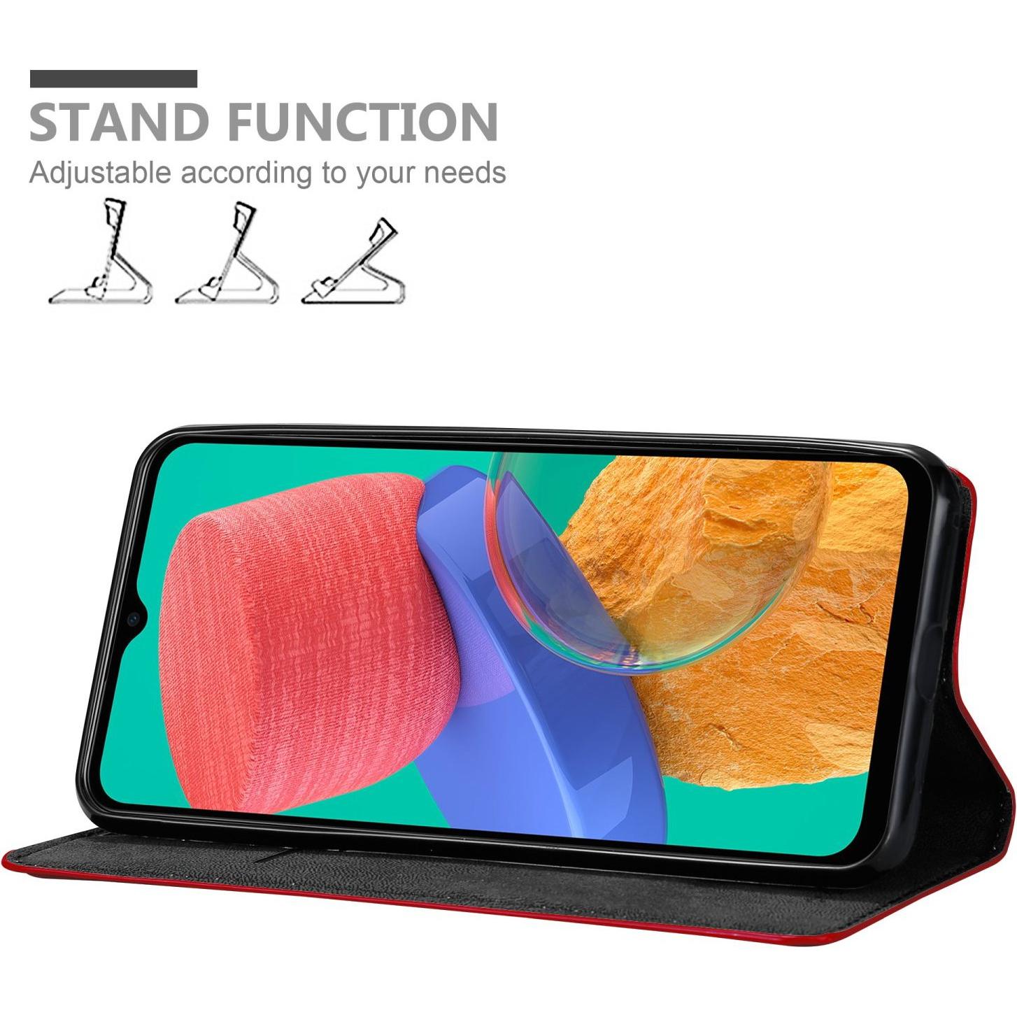 Thumbnail - Cadorabo Hülle für Samsung Galaxy M33 5G im Book Invis. Magnet Style (Samsung Galaxy A33 5G), Smartphone Hülle, Rot