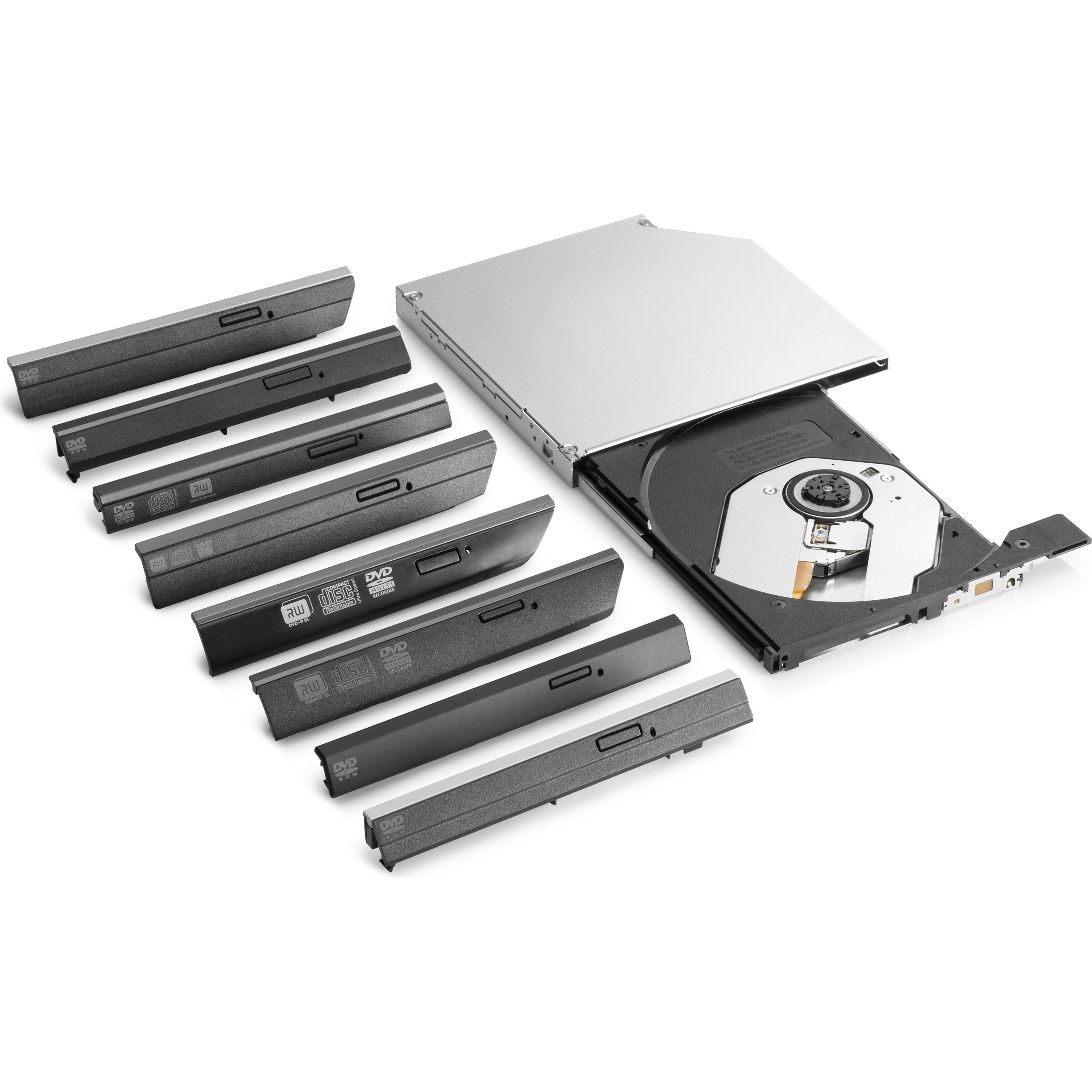 HP DL-DVD+/-RW-Laufwerk mit Notebookerweiterungsschacht (DVD Laufwerk), Optisches Laufwerk, Schwarz