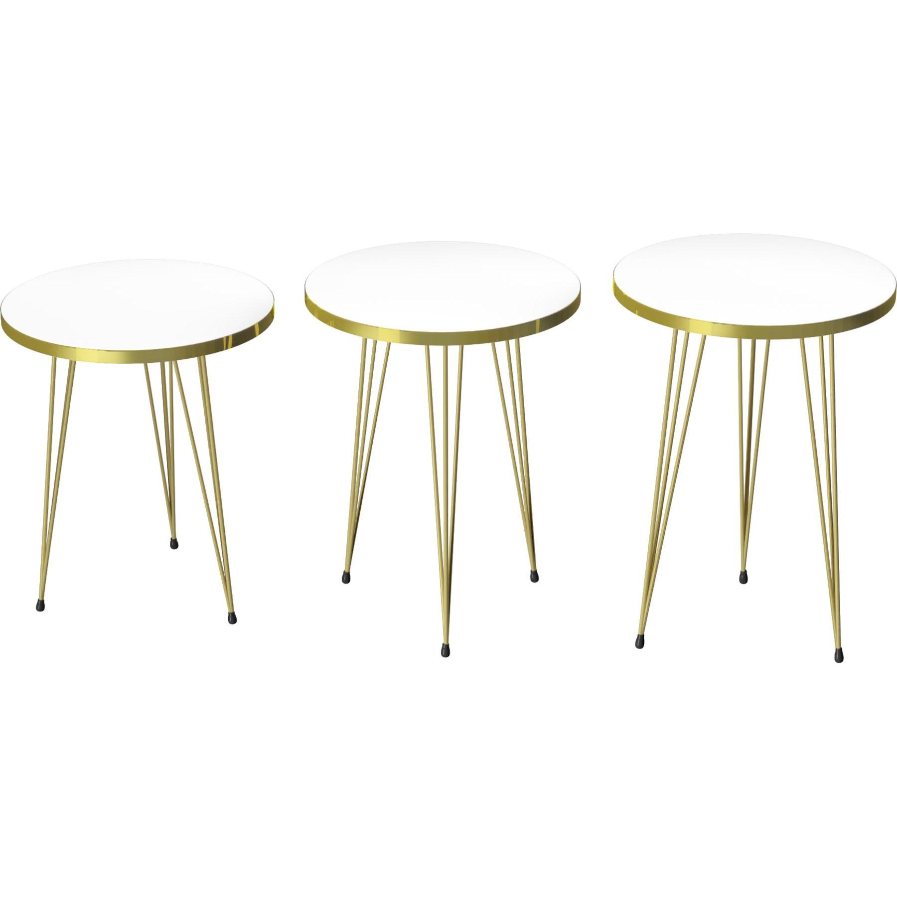 Thumbnail - En.Casa, Couchtisch + Beistelltisch, Ry (34 x 34 x 48 cm)