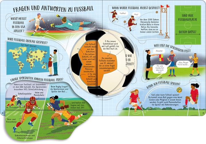 Produktbild Aufklappen und Entdecken: Fussball (Deutsch, RobLloyd Jones, 2024)