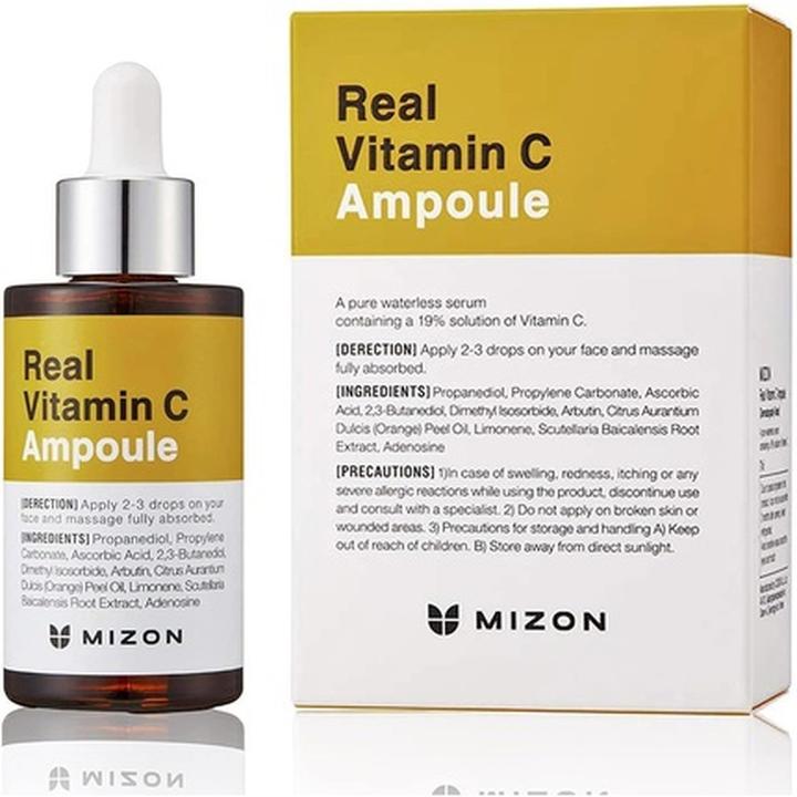 Mizon Real Vitamin C Ampulle Pure Vitamin C Tone Correction Treatment Face Moisturizer (1700 ml)