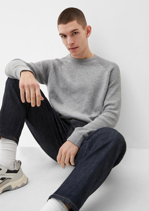 Image du produit S.Oliver Strickpullover Raglanpulli aus Strukturstrick (XL)