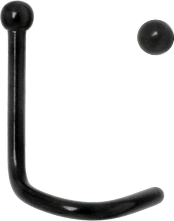 Immagine prodotto Bijouteria Piercing per naso (Rivestimento PVD (nero), Acciaio chirurgico 316L)